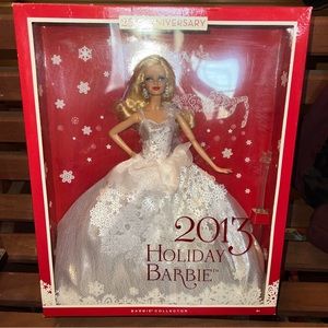 NEW Holiday Barbie 2013 Doll Barbie Collector Mattel #X8271 25th Anniversary